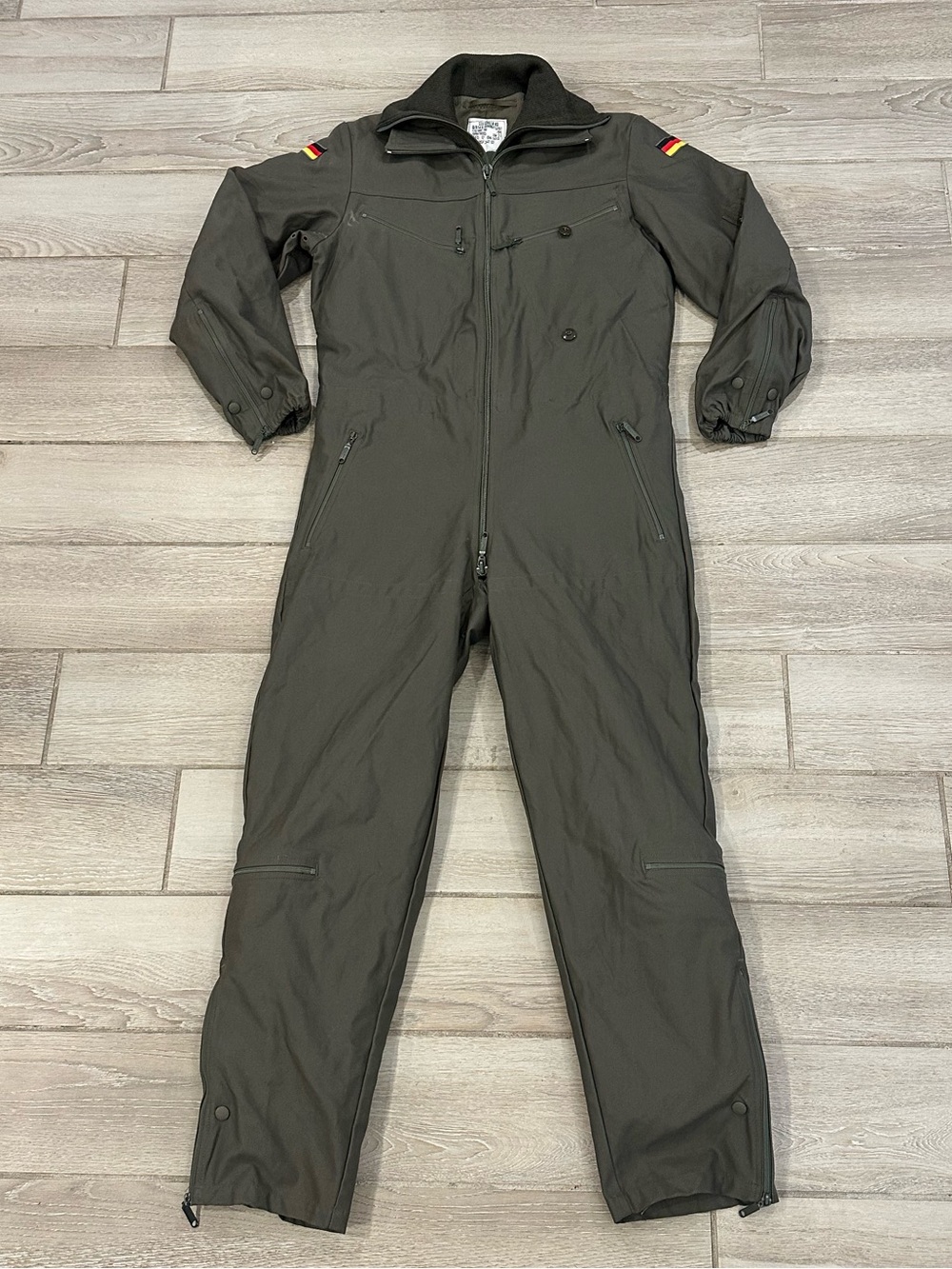 VTG 70’s Bundeswehr Leo Kohler Olive Paratrooper Flight Coveralls (EUC), Size: M